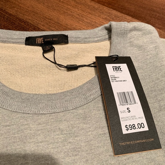 NWT FRYE Crewneck Logo Sweatshirt - Picture 5 of 7